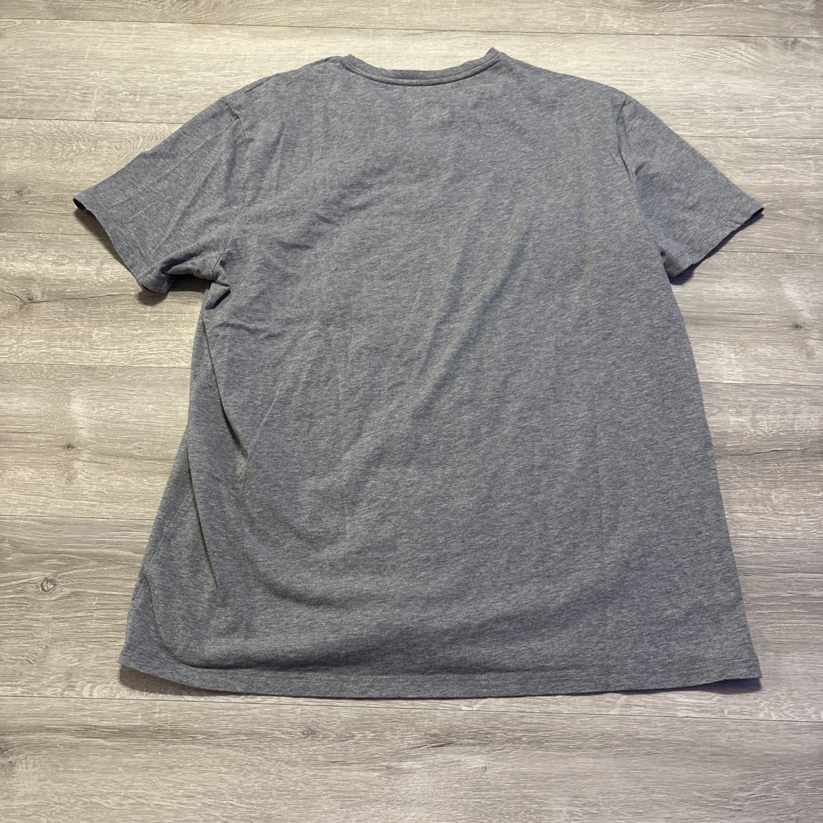 Apt 9 Premier Flex Mens Large Gray V Neck T Shirt Stretch Casual Tee