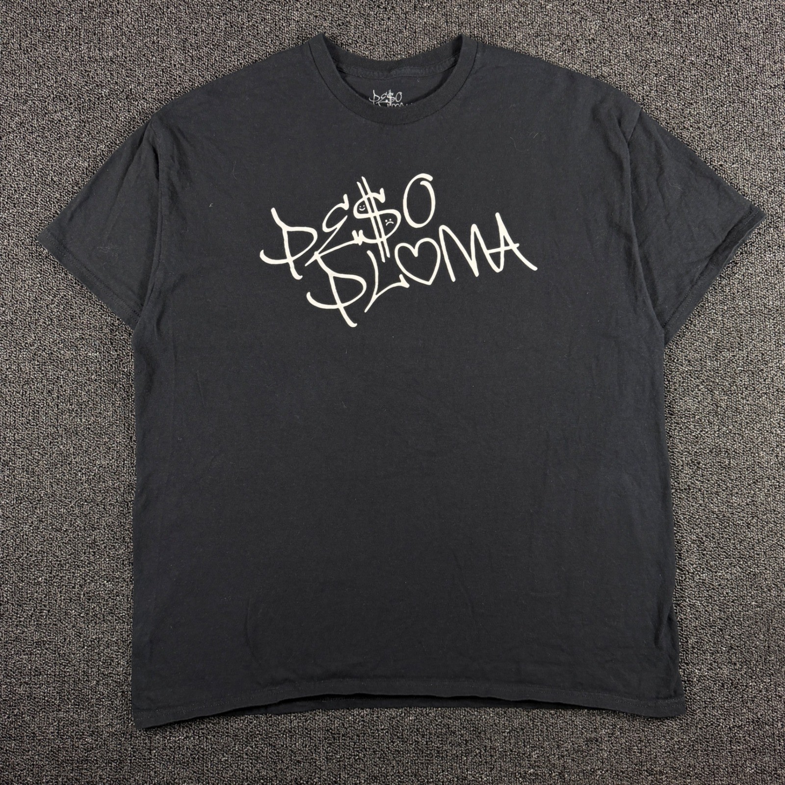 Peso Pluma Tour 2023 Black Graphic T-Shirt Mens XL Corridos Tumbados Concert Tee