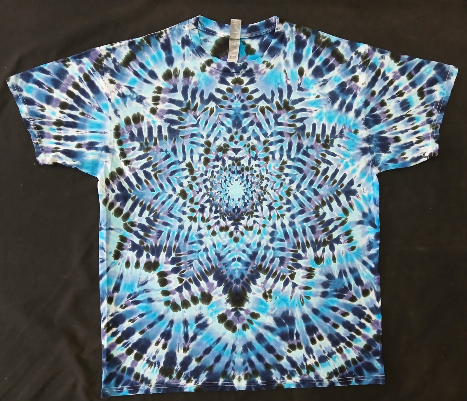 #0918 LARGE Short Sleeve tie dye t-shirt dead grateful hippie FREE SHIPPING