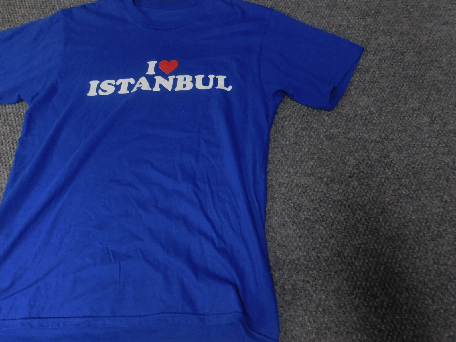 Instanbul MEns Shirt Small blue graphic