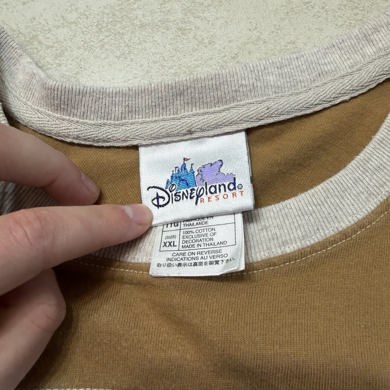 Vintage Walt Disney World Shirt Mickey Mouse Embroidered Size XXL Ringer Jersey