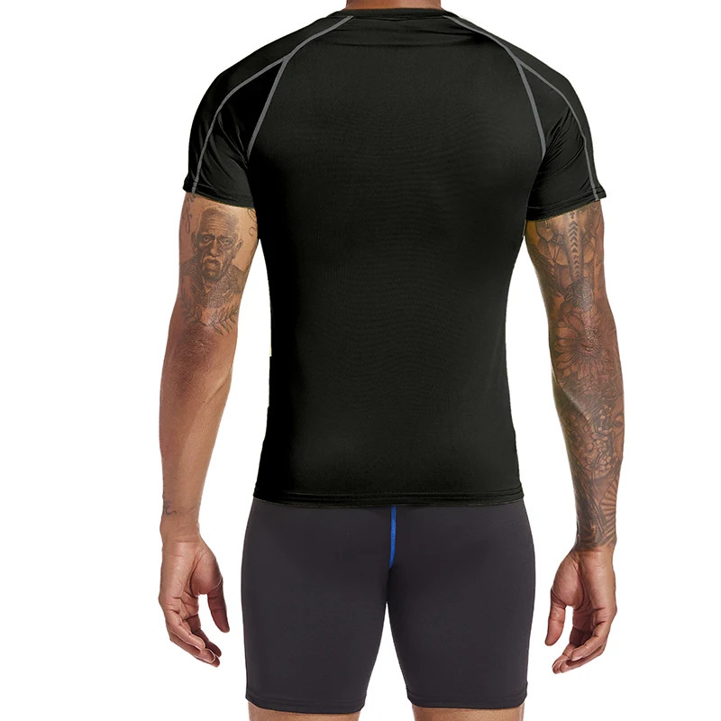 Compression T-Shirt Men’s Short Sleeve Gym Fitness Running Training Sports Top