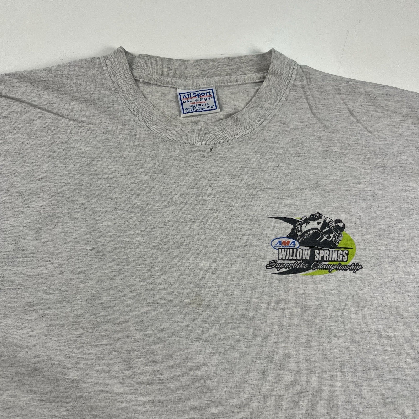 Vintage AMA Pro Racing Del Mar Grand Nationals Speedway Motorcycle Shirt XL