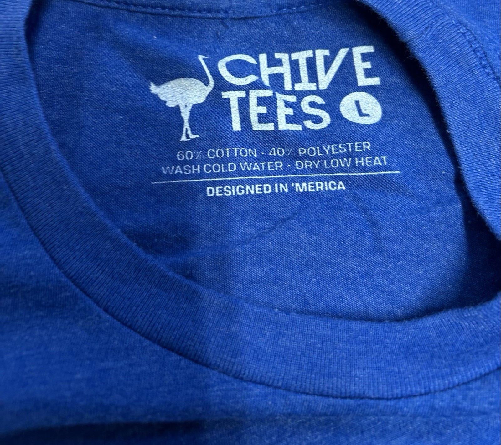 Chive Tees Bill Murray 3D Glasses USA Men’s Large Heather Royal Blue T-shirt
