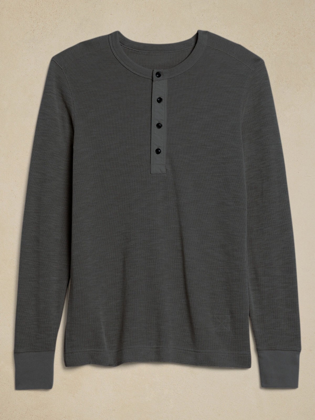 BANANA REPUBLIC Double-Knit Henley T-Shirt #734154