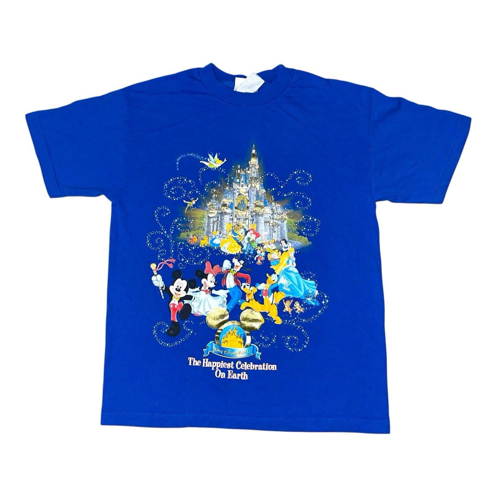 Vintage Disney World The Happiest Celebration On Earth Castle T Shirt 90s Size M