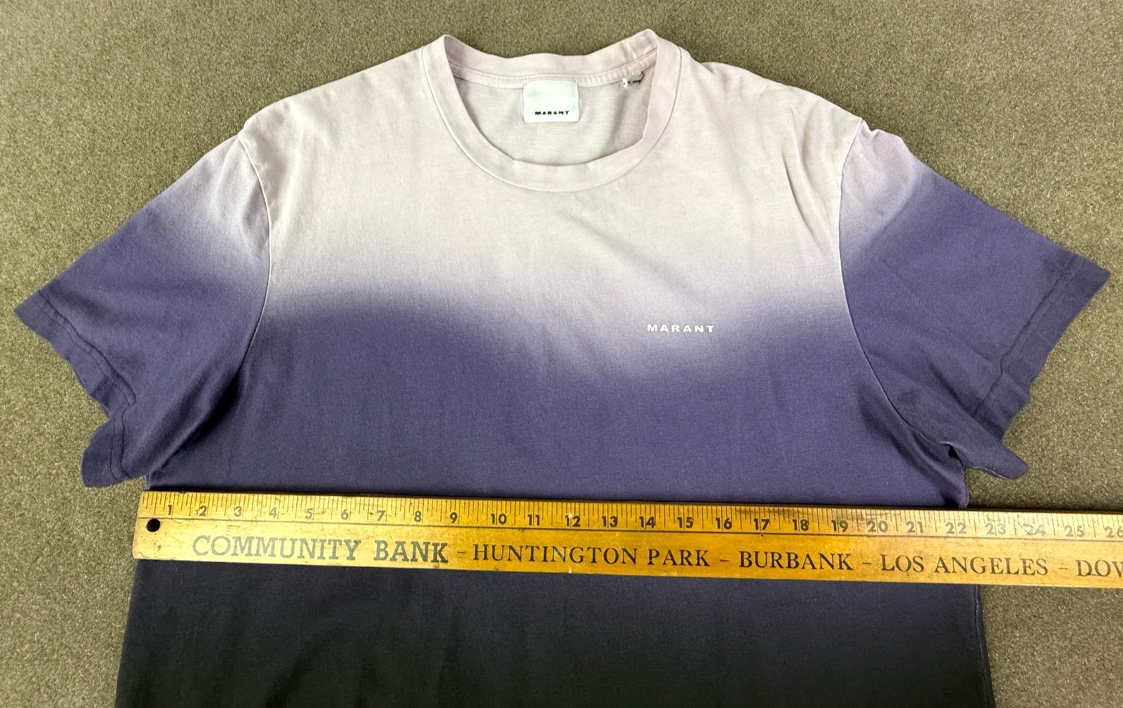 Isabel Marant Honore Tee Purple Tri-color Logo T-shirt Size M Made In Portugal
