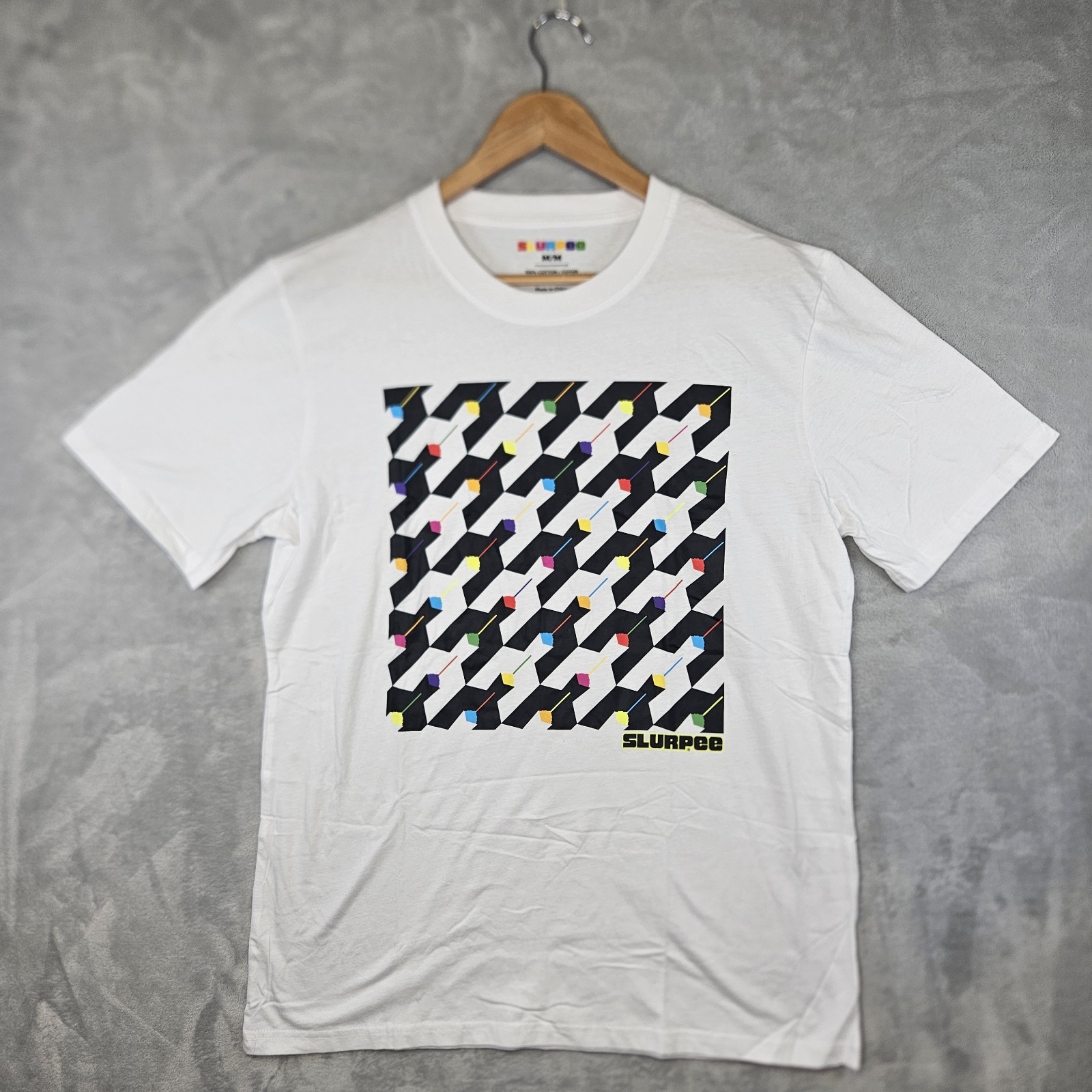 7 Eleven SLURPEE White T Shirt Size Medium New Without Tags