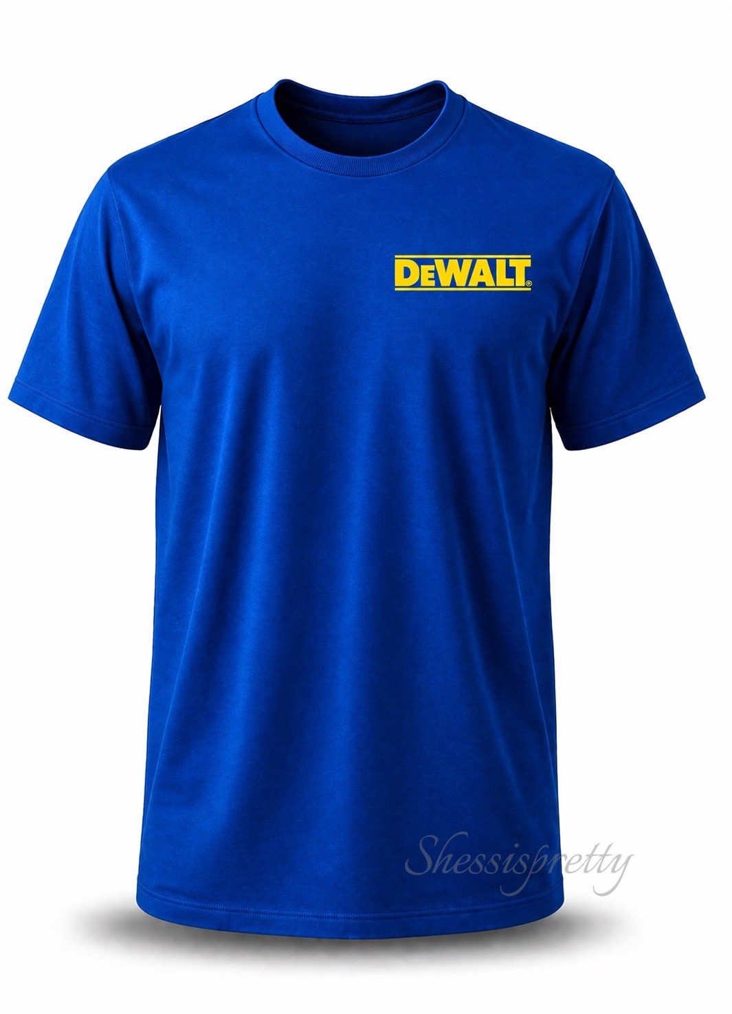 DeWALT Style T-Shirt 100% Cotton Workwear Tee Dewalt Clothing S-3XL DeWalt drill