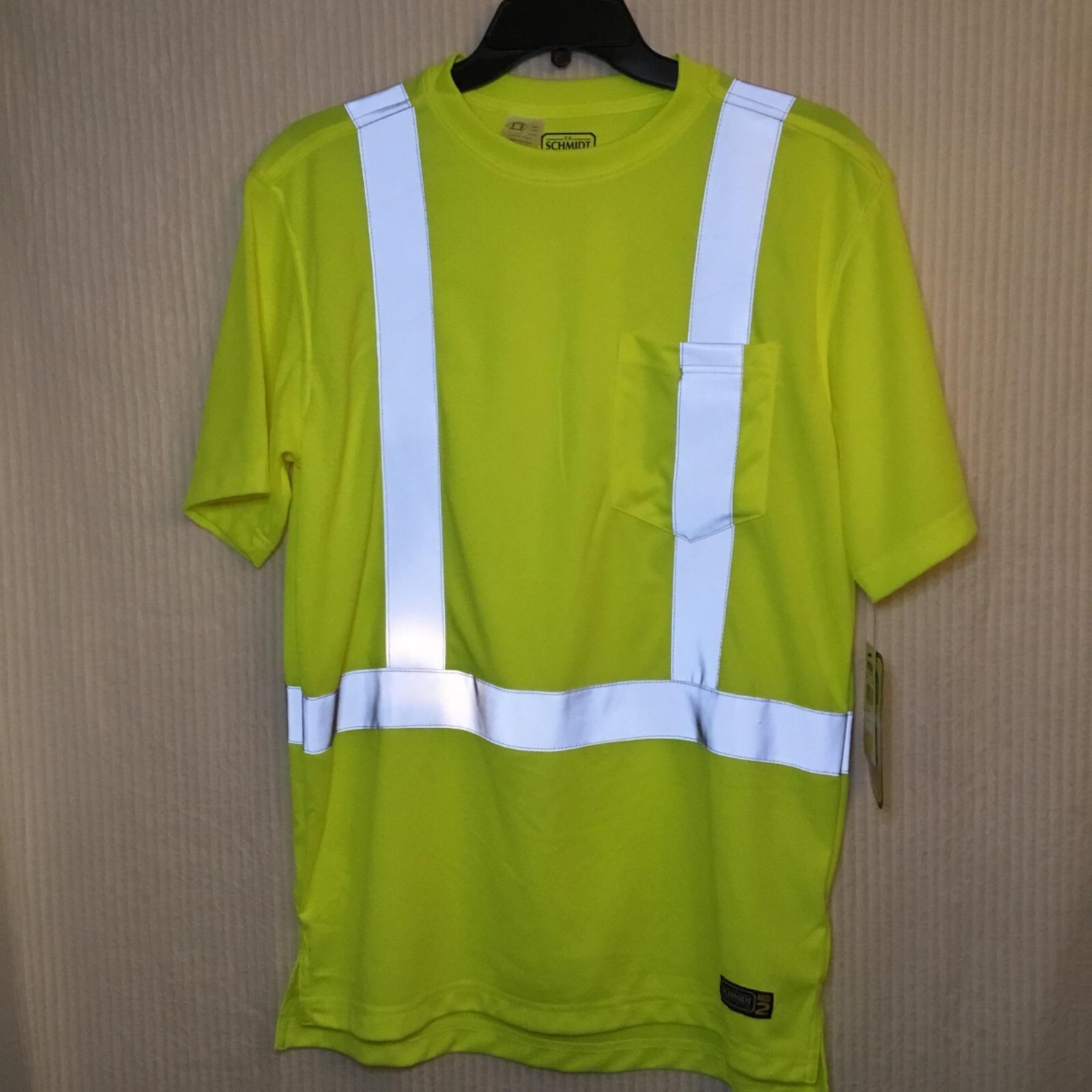 New With Tags Hi Visibility Short Sleeve Tee Size Large