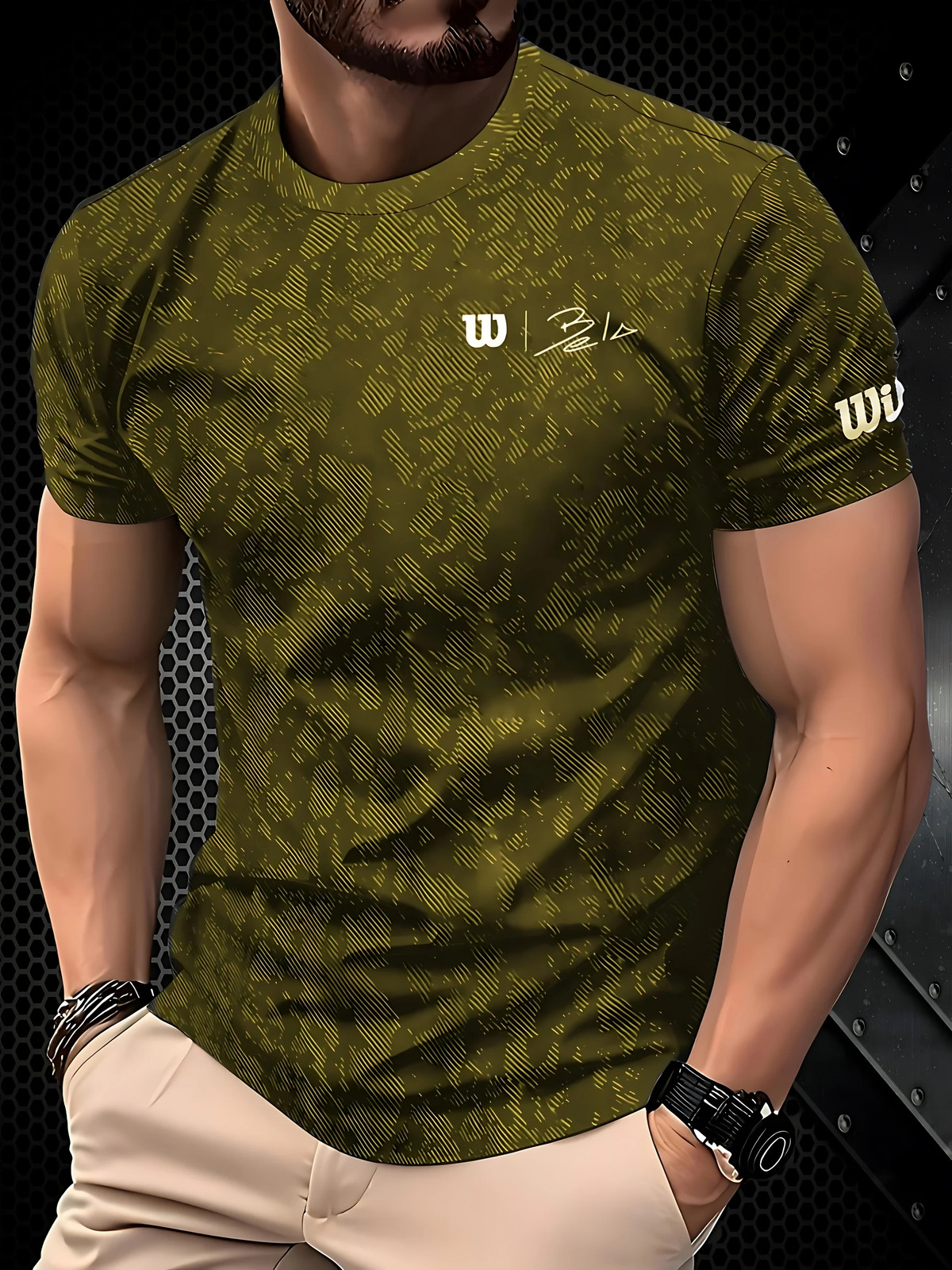 New men’s T-shirt for Summer 2026 quick-drying tennis breathable sportswear