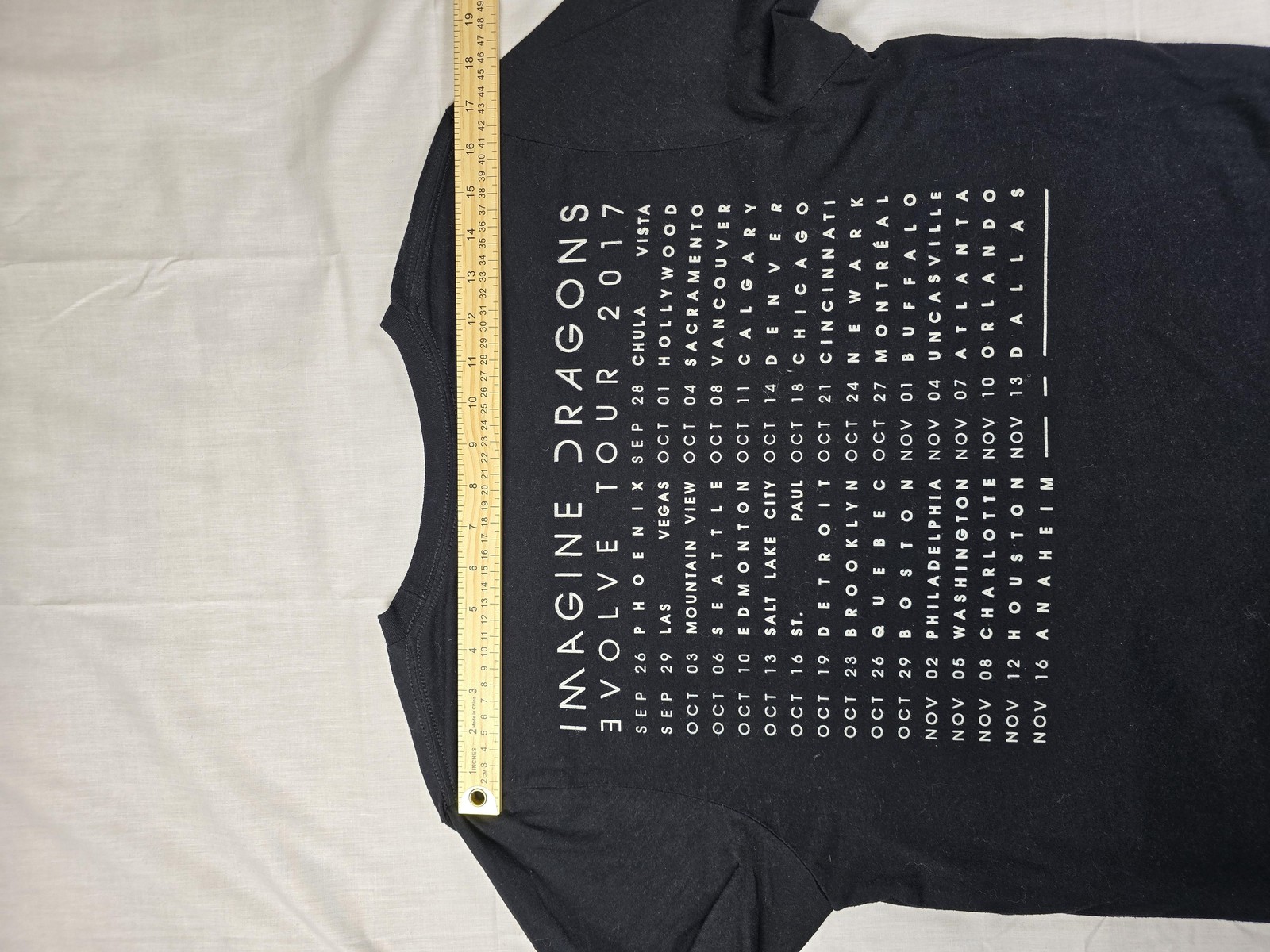 Imagine Dragons Shirt Mens Medium Black Evolve Tour 2017 Concert Band Tee