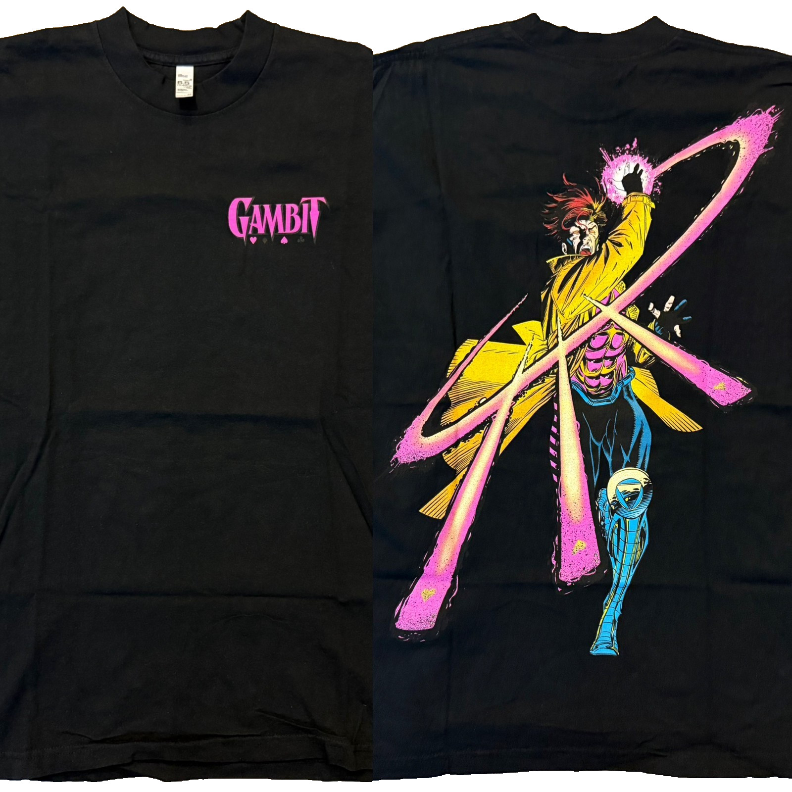 GAMBIT Tee Shirt marvel x-men weapon prime deadstockluis black sz M