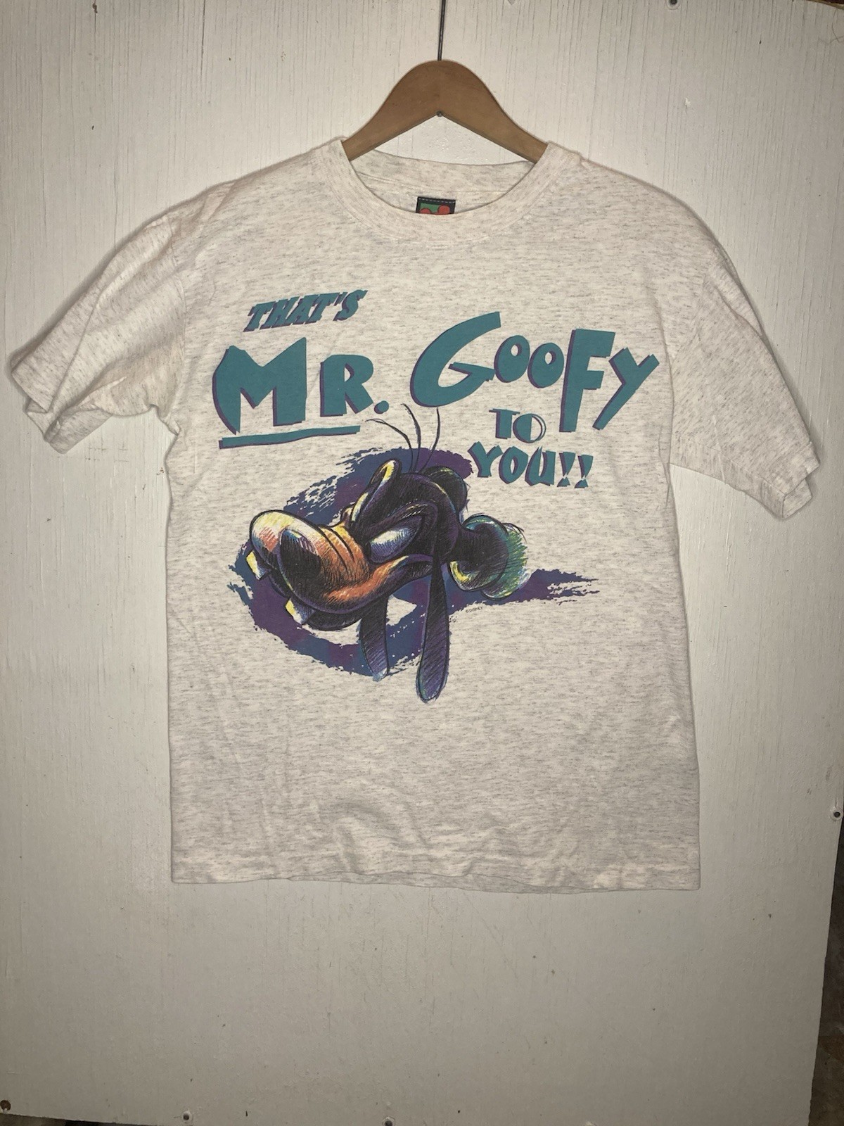 RARE Vintage 90s Disney Goofy T Shirt Mickey Unlimited Single Stitch USA Adult M
