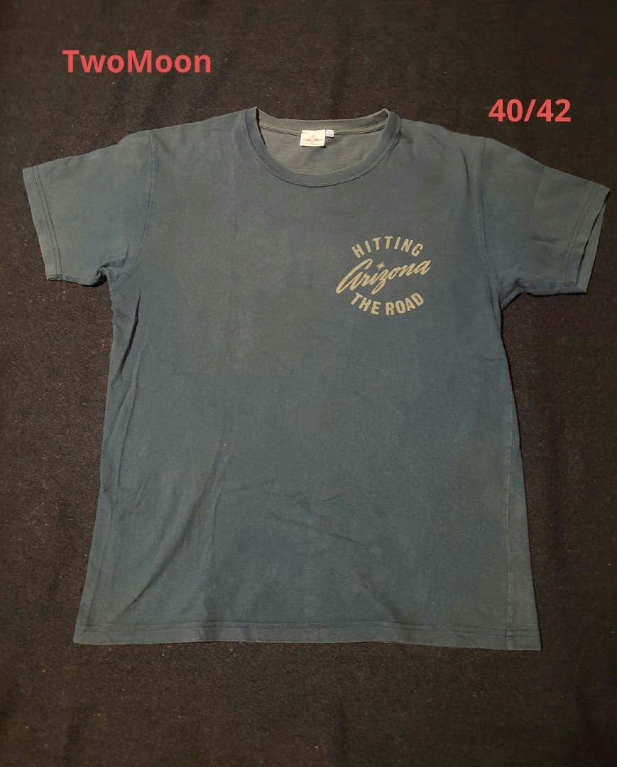 TwoMoon T-Shirt Blue M – Slightly Faded Neckline