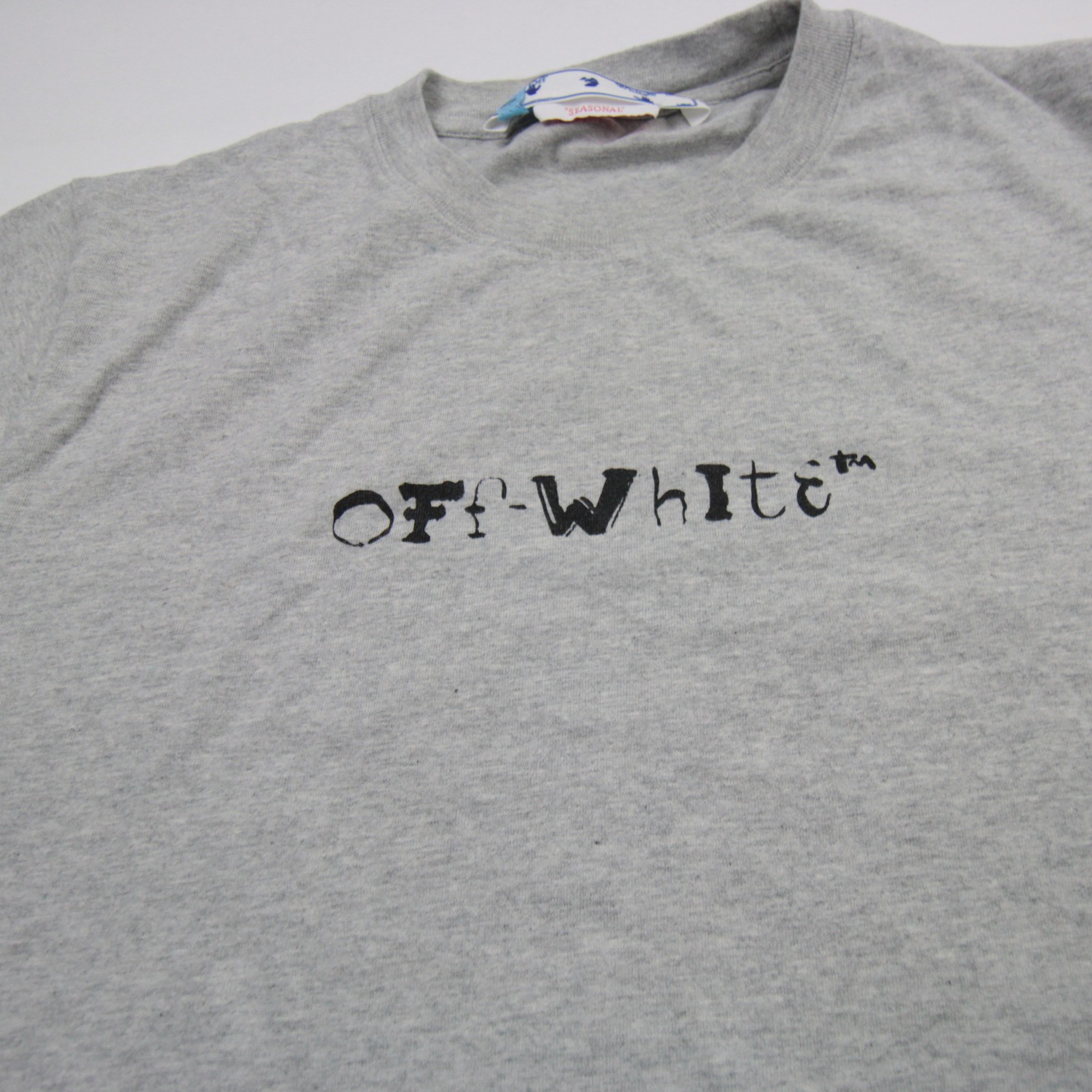 Off-White Short Sleeve Shirt Men’s Gray New with Tags L
