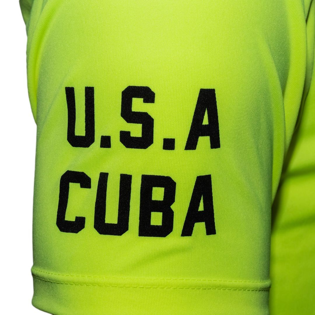 Official World Speed Record Apache Star Tee | Cotton/Performance | Safety Green