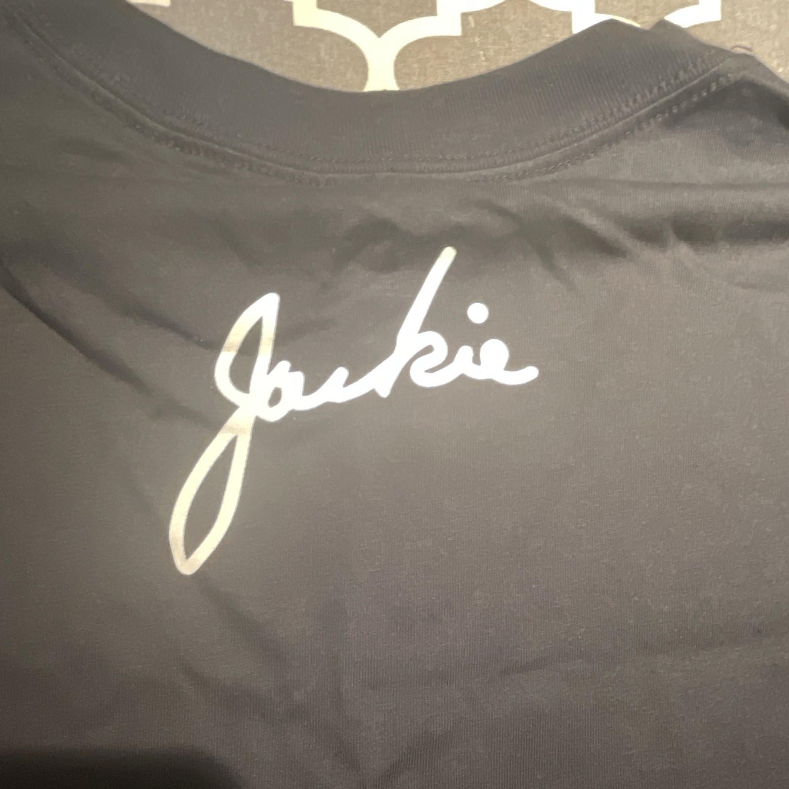 Nike Tee Jackie Robinson 42 Graphic Print Black Loose Fit Crew Neck L