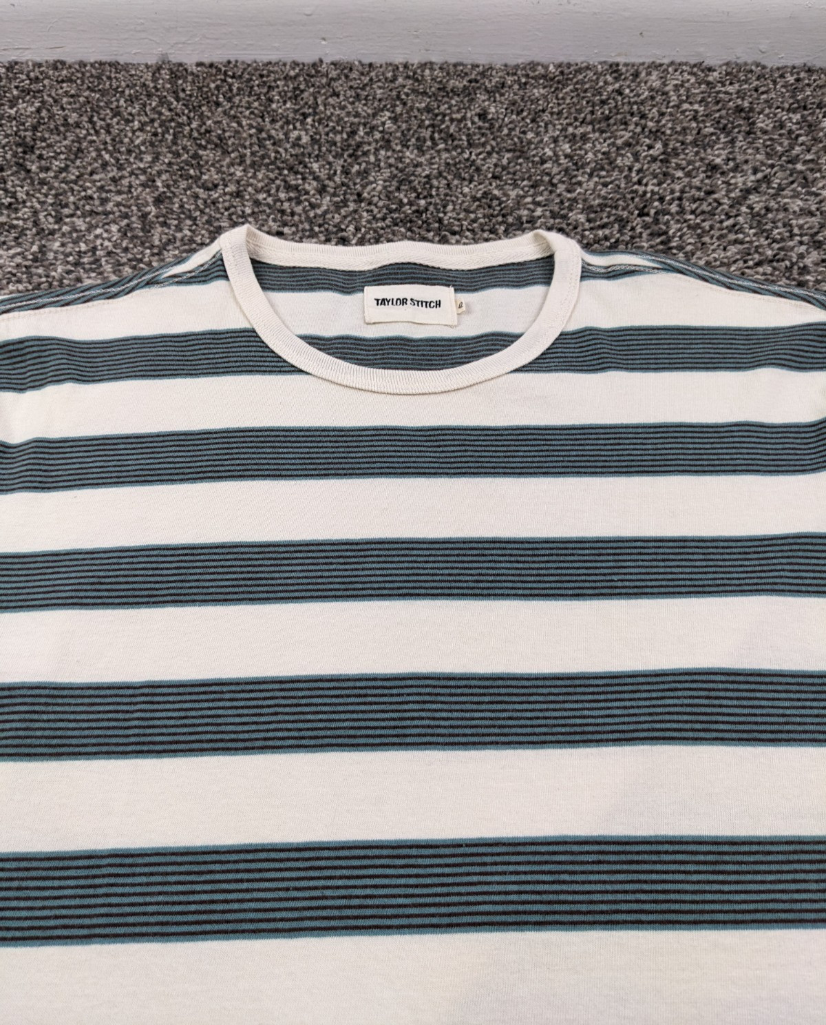 Taylor Stitch Shirt Organic Cotton Multicolor Striped Mens Sz 42 Large
