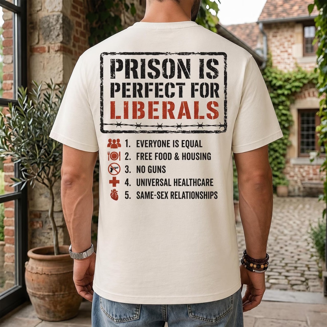 Prison Is Perfect For Liberals Shirt, Conservative Meme Graphic Tee