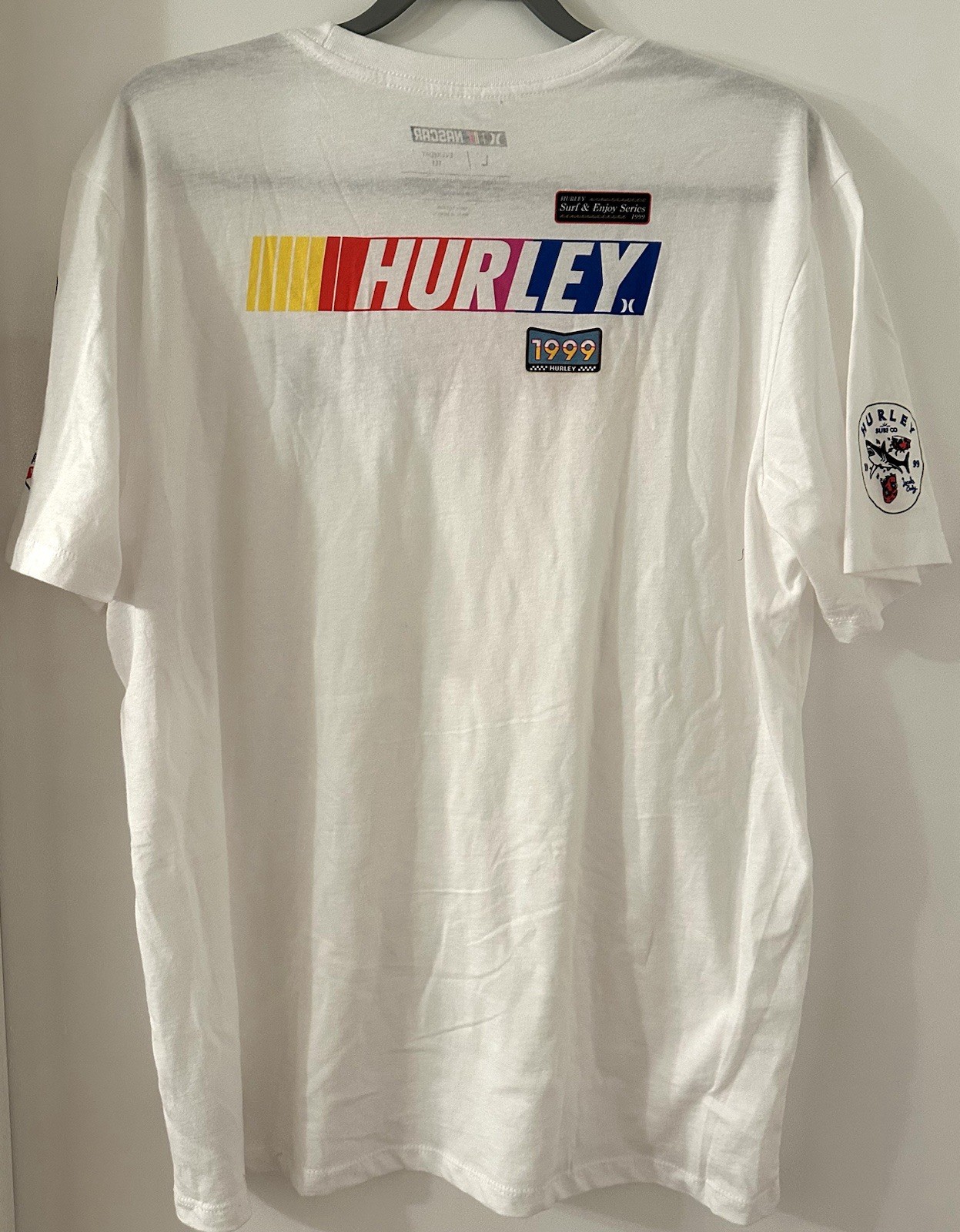 Hurley NASCAR Surf Co Everyday Tee Shirt Men’s Large New Without Tag