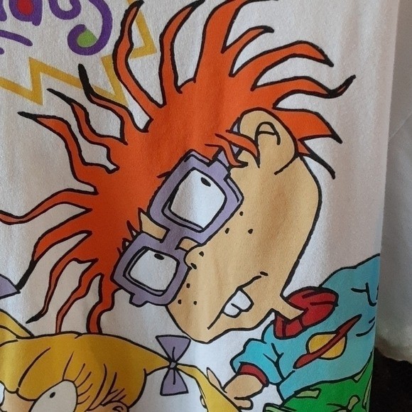 Nickelodeon Rugrats character graphic print white short sleeve shirt S/M