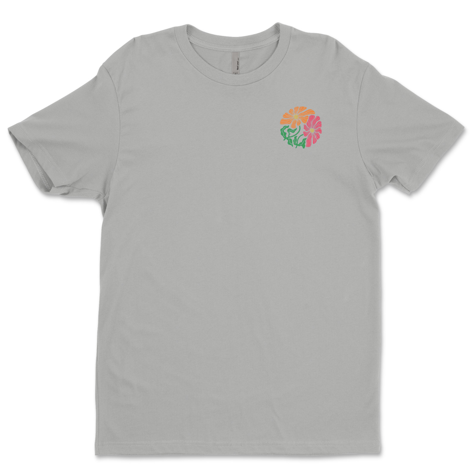 DTF flowers/ Custom Unisex Soft Style T-Shirts, Next Level- Cotton