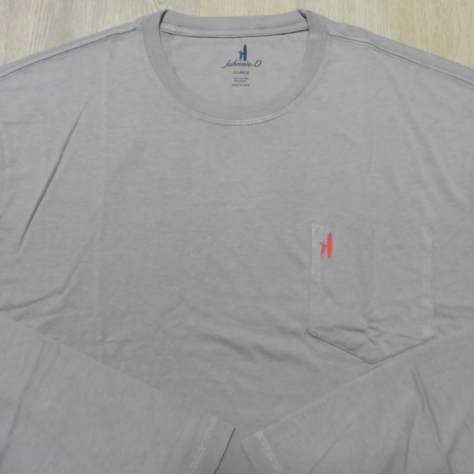 JOHNNIE O Mens S M L XL 2XL T SHIRT US PALM TREE STEEL GREY FLAG GOLF BRENNAN