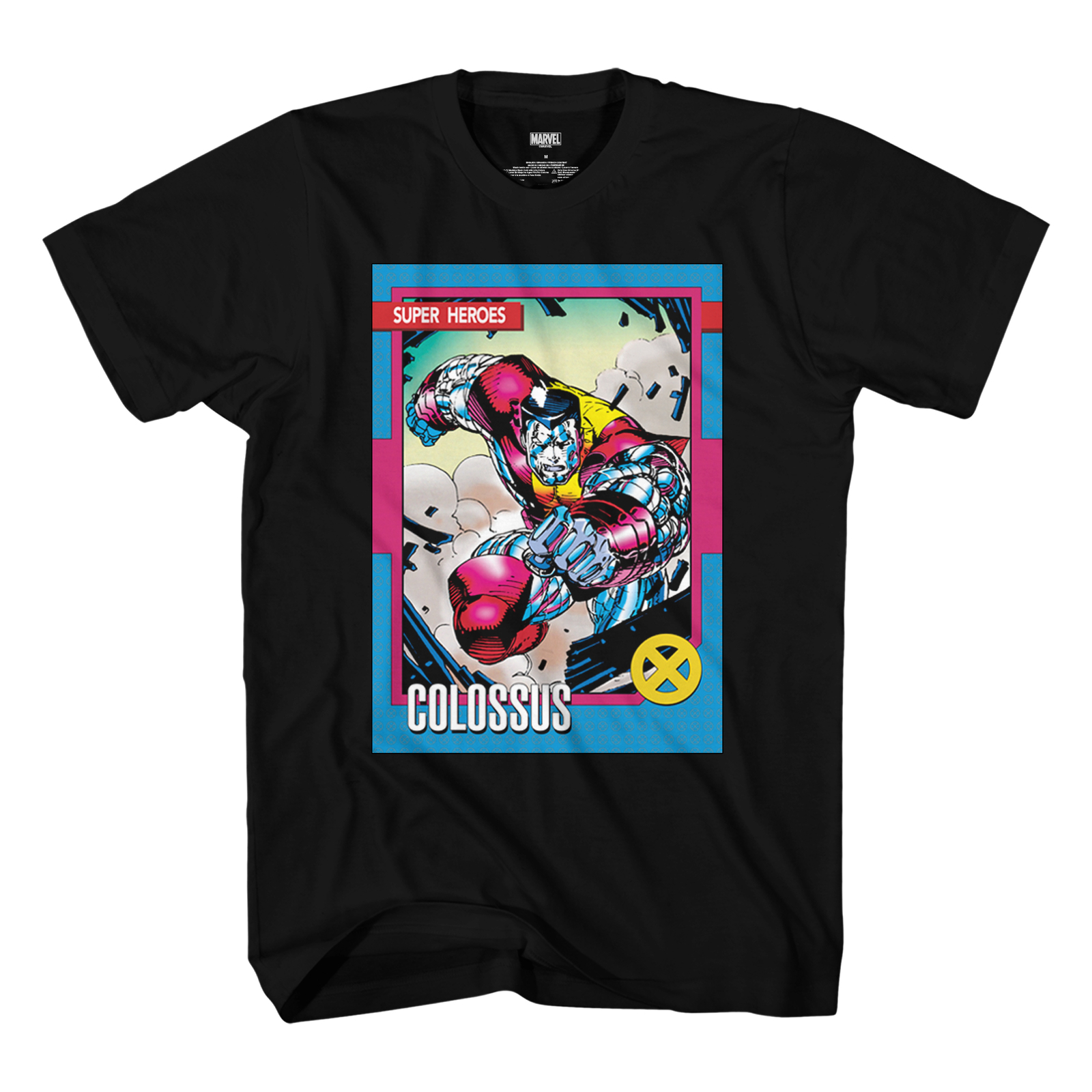 X-Men Colossus 90’s Trading Card by Jim Lee Marvel Comics Adult T-Shirt