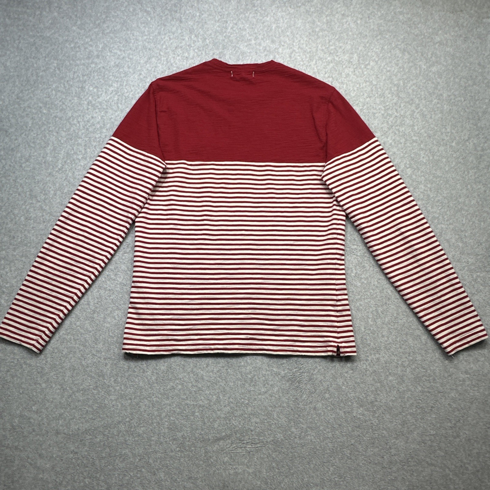 Alex Mill Shirt Small Red Stripe Preppy Style Everyday Casual Cotton Retro Tee