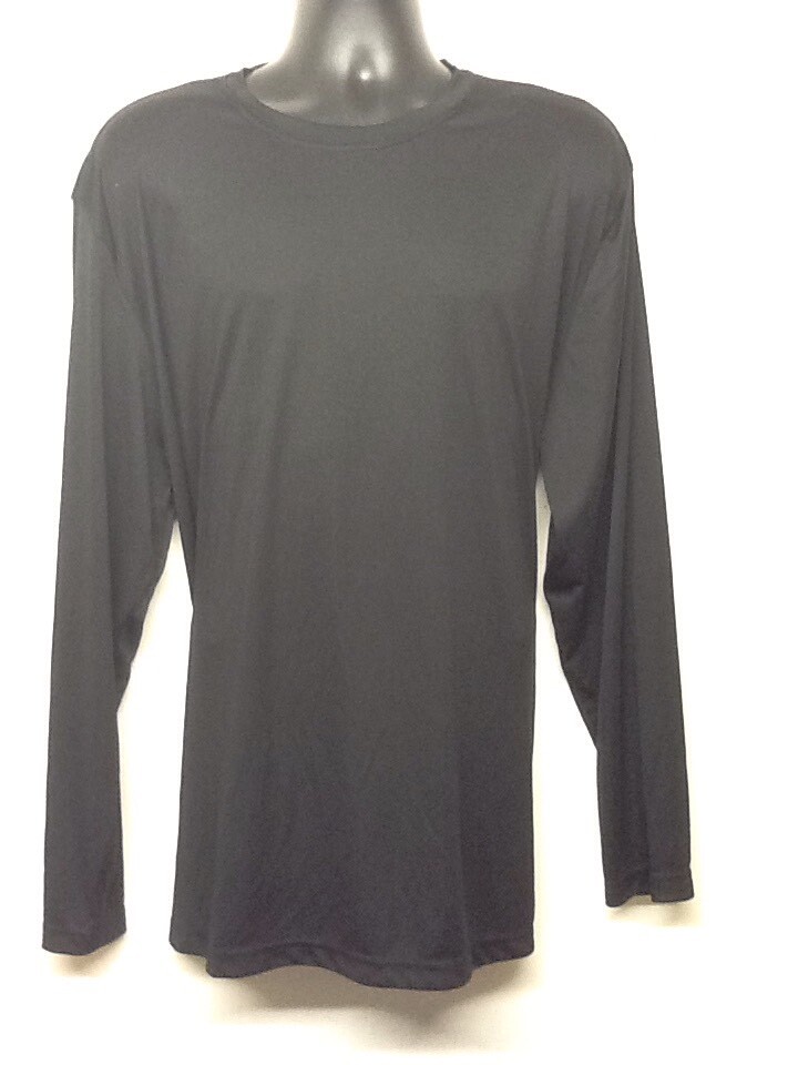 Sport-Tek Black LS Competitor Tee Breathable ST350LS Size 2XL SM1