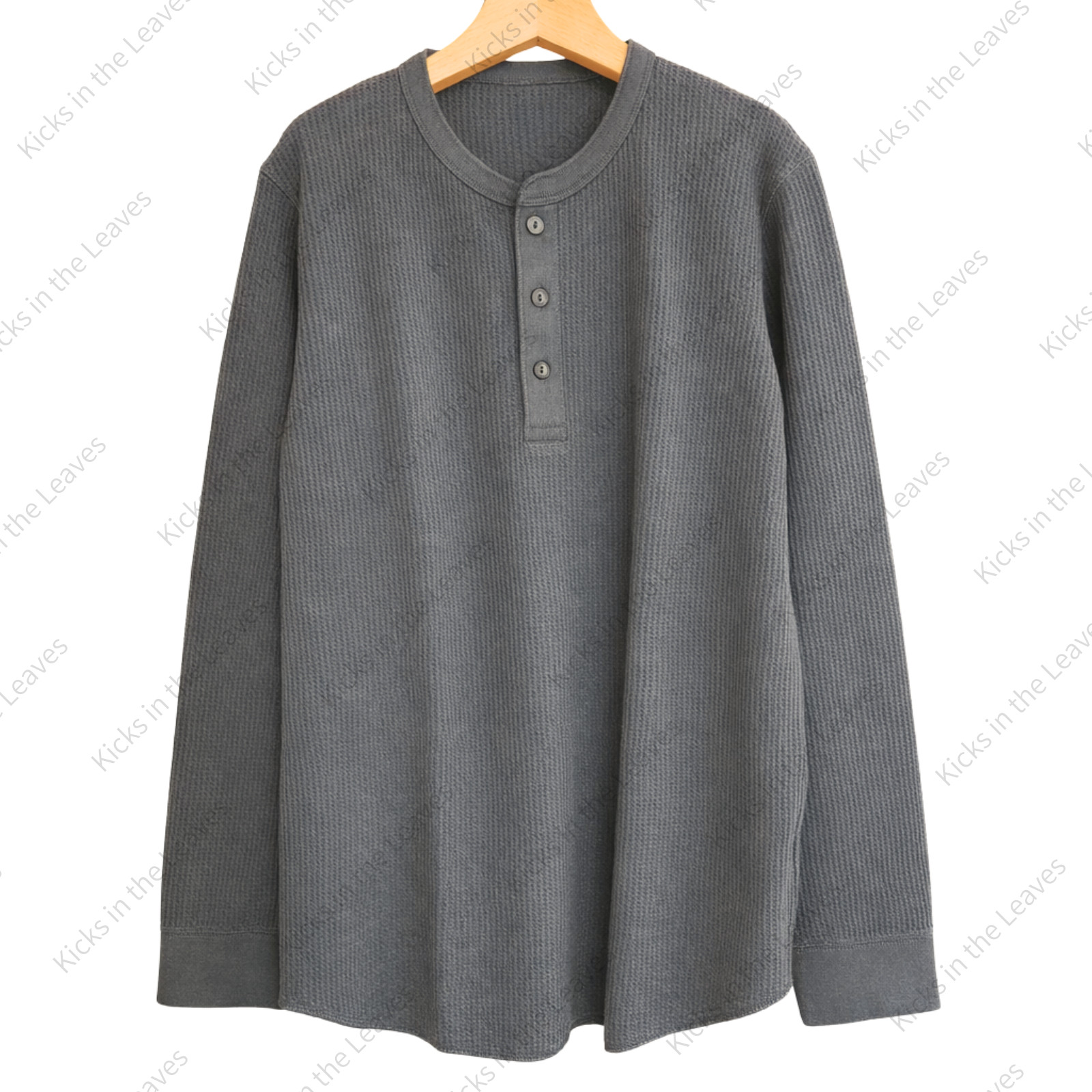 UNIQLO Waffle Henley Neck T-Shirt XS-4XL Men Regular Fit 482766 NWT