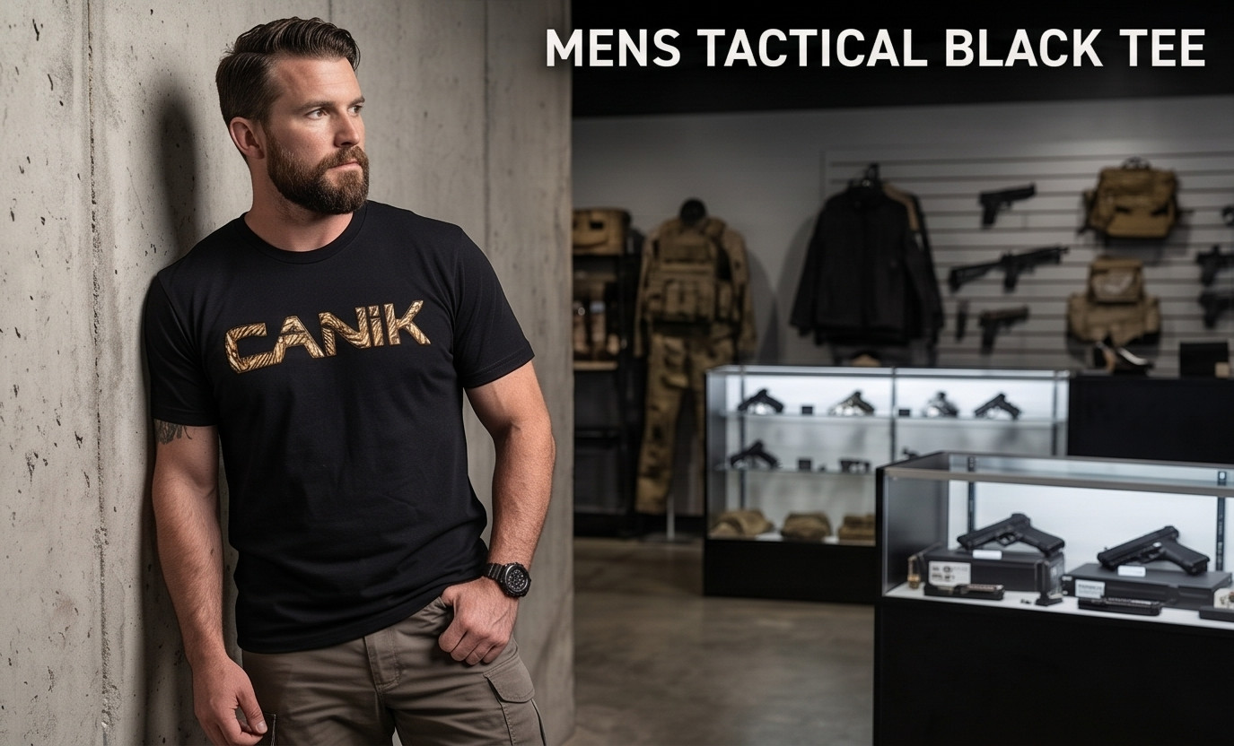 Custom Canik T-Shirt – 9mm Bullets Logo Graphic Tee – Tactical Range Shirt