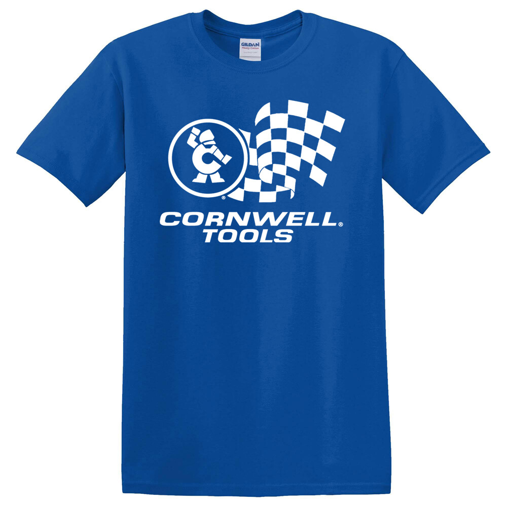 Cornwell Quality Tools Men’s Blue T-Shirt Size S to 5XL