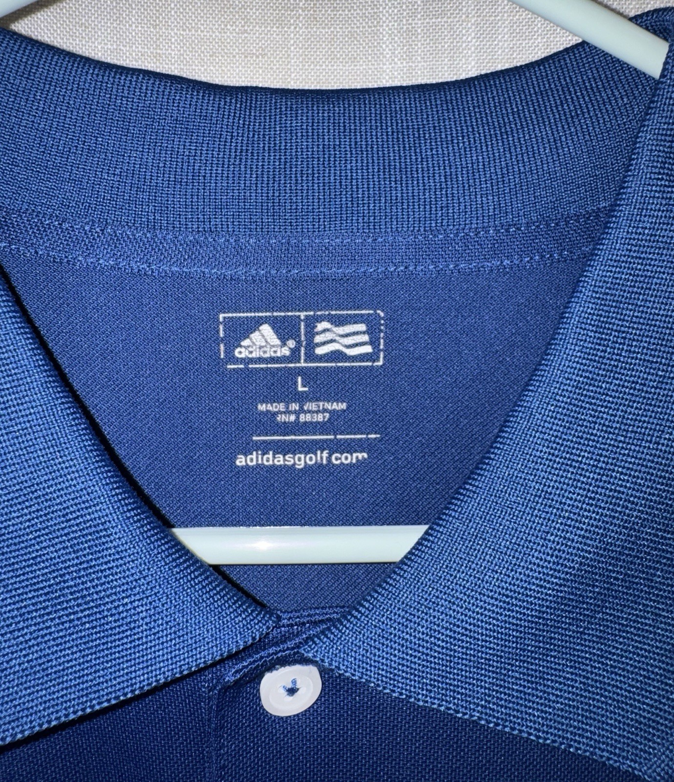 Adidas Men’s L Large Golf Polo Collared Short Sleeve Shirts Lot of 2