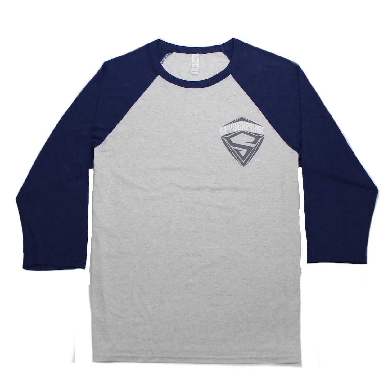 Unisex Baseball Tee Light Weight 4.5oz With Spyderpunk Sports Logo and Hem Tag