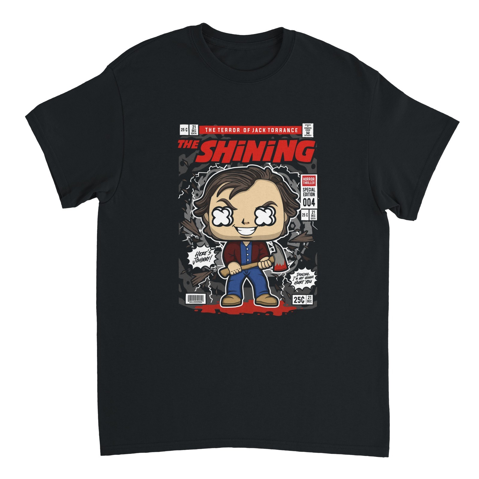 The Shining Retro Comic Tee Funk Pop Graphic Horror Movie T‑Shirt