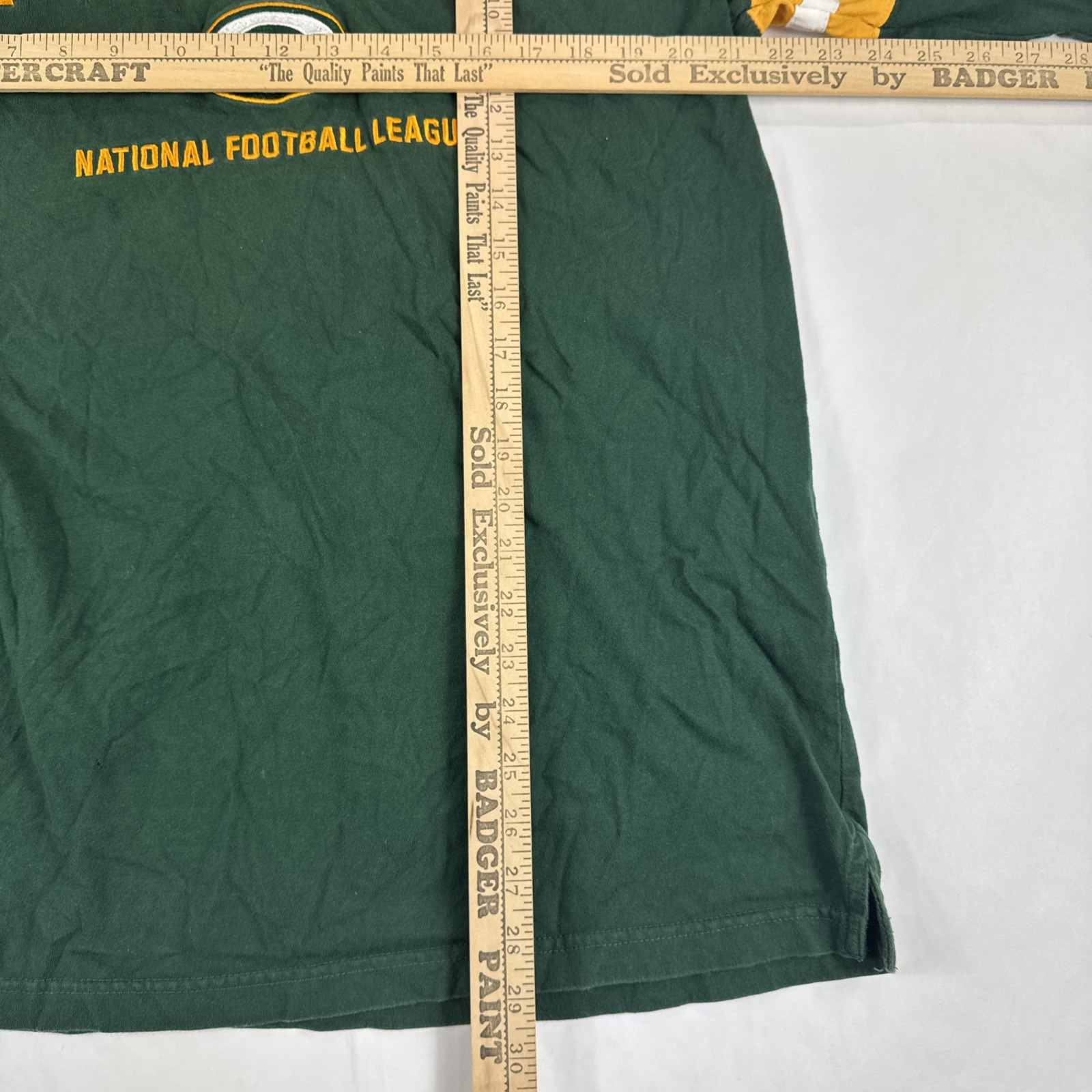 Lee Sport Green Bay Packers Shirt Sz XL V-Neck Short Sleeve Embroidered Y2K READ