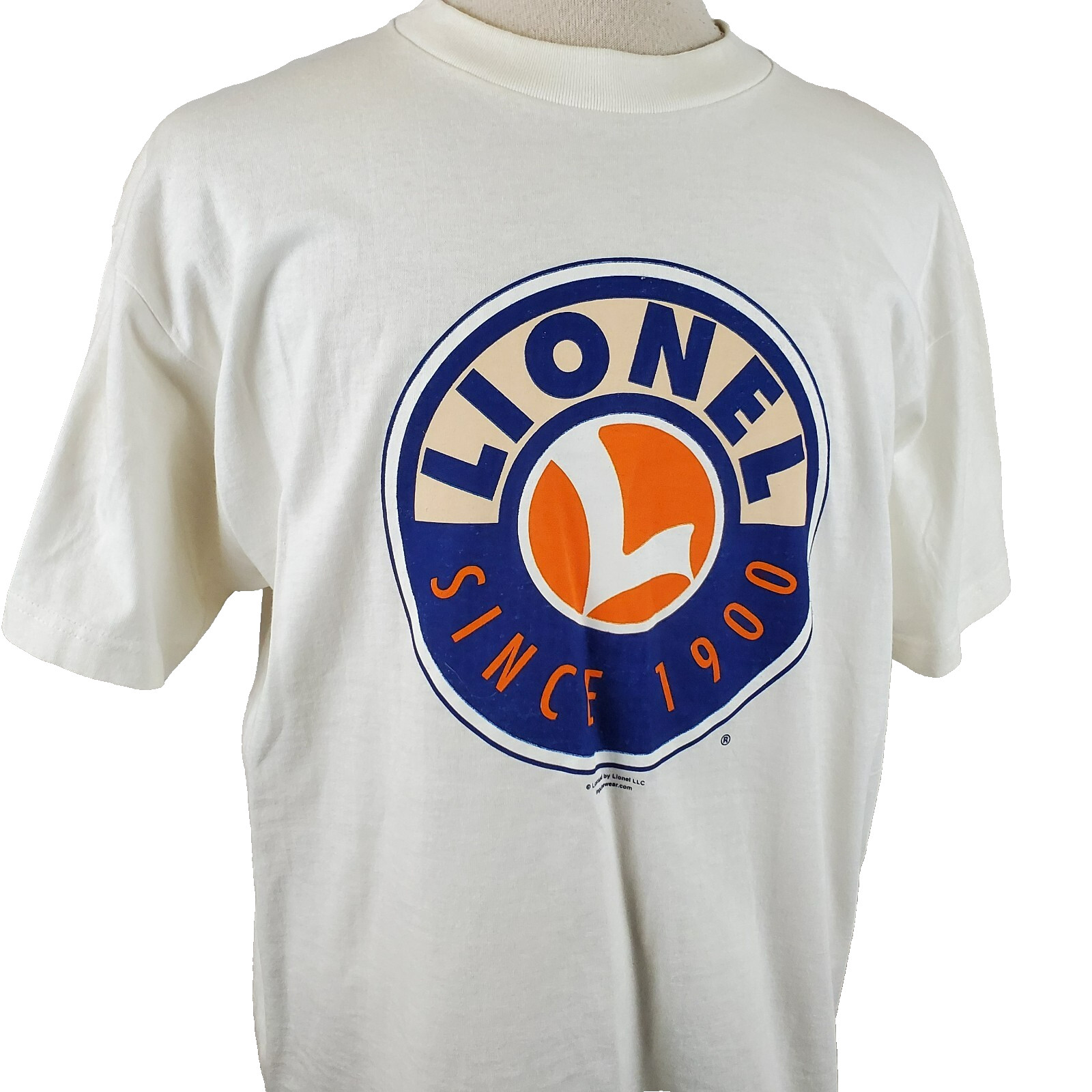 Vintage Lionel Trains Since 1900 T-Shirt Mens XL Crew White Crew Cotton Logo USA
