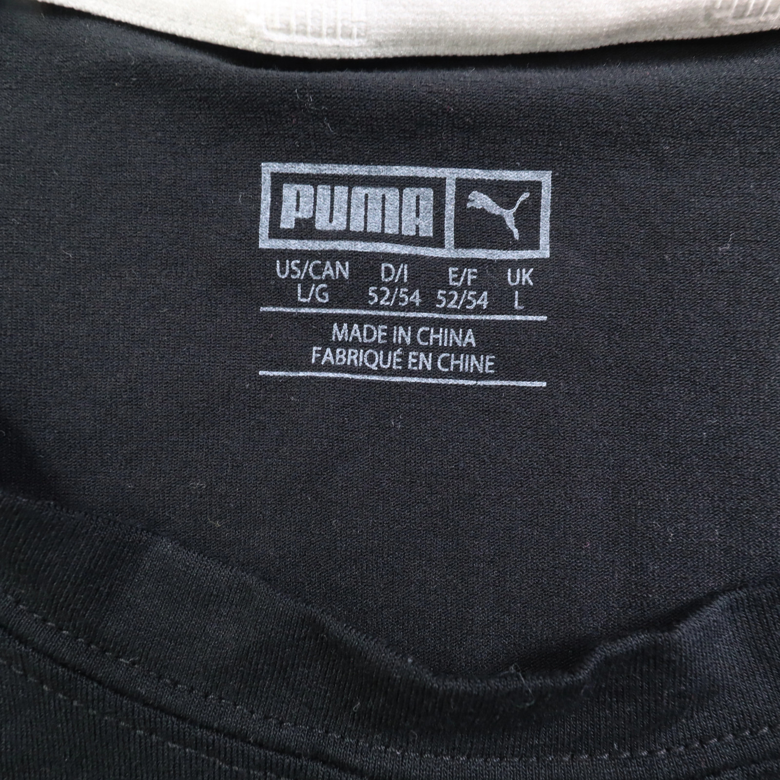 Puma Tank Top Mens Big Logo L Black Polyester Blend Sleeveless