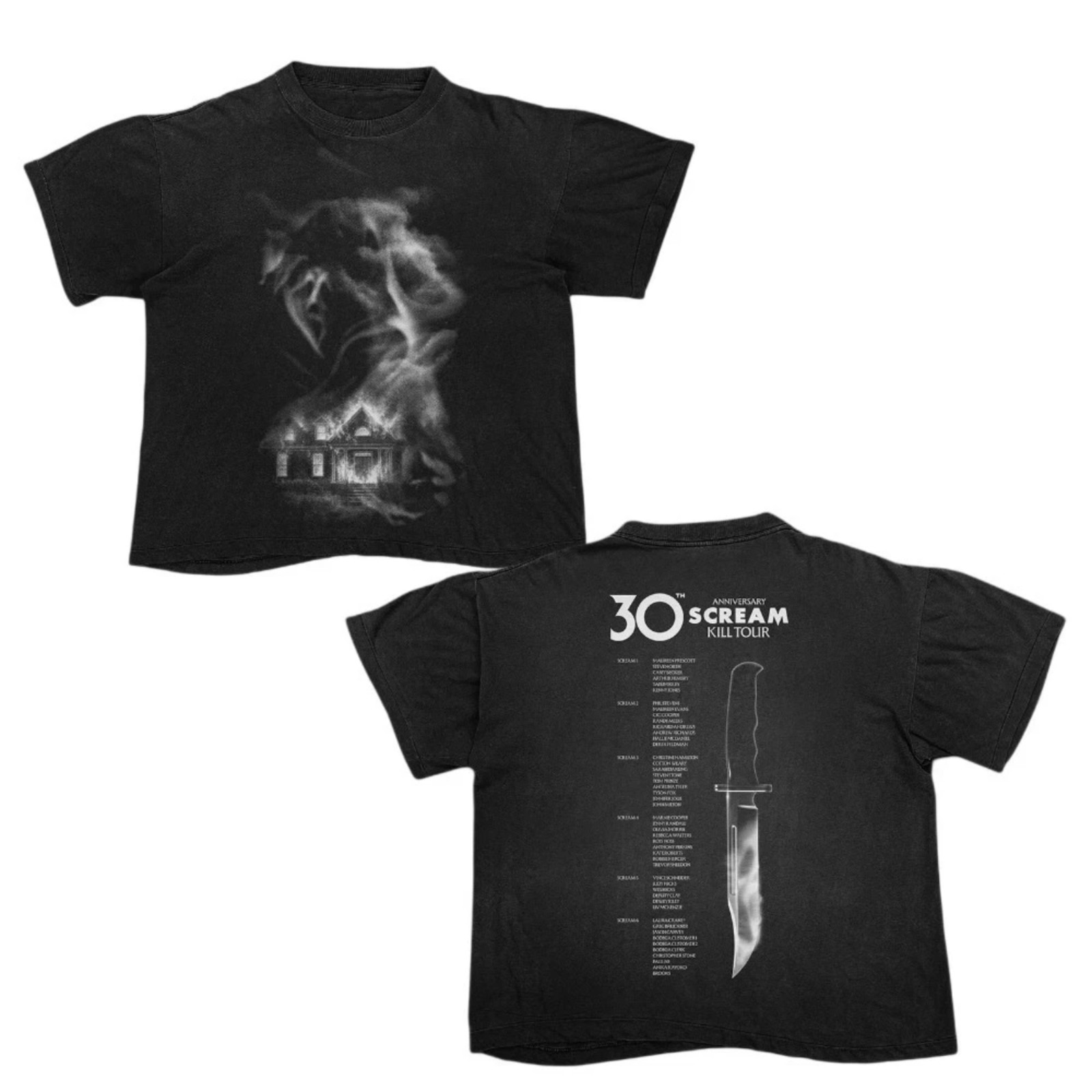 Scream 30th Anniversary Kill Tour 2026 Horror Movie Graphic T Shirt