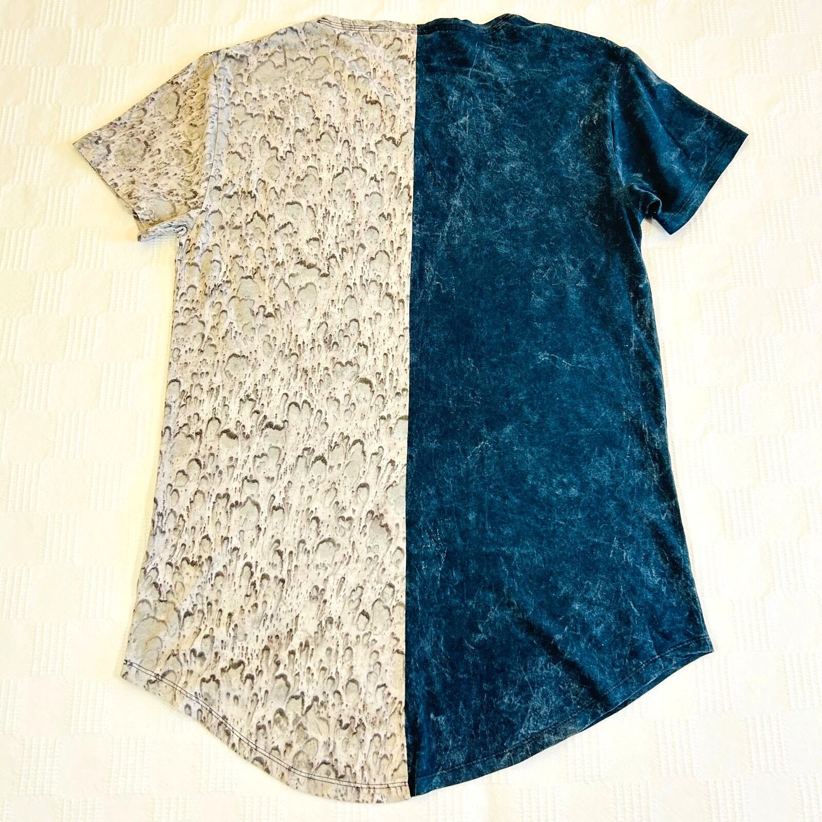 Urban Outfitters Mens M Spilt Seam Long Loose Scoop Neck Tee 100% Cotton