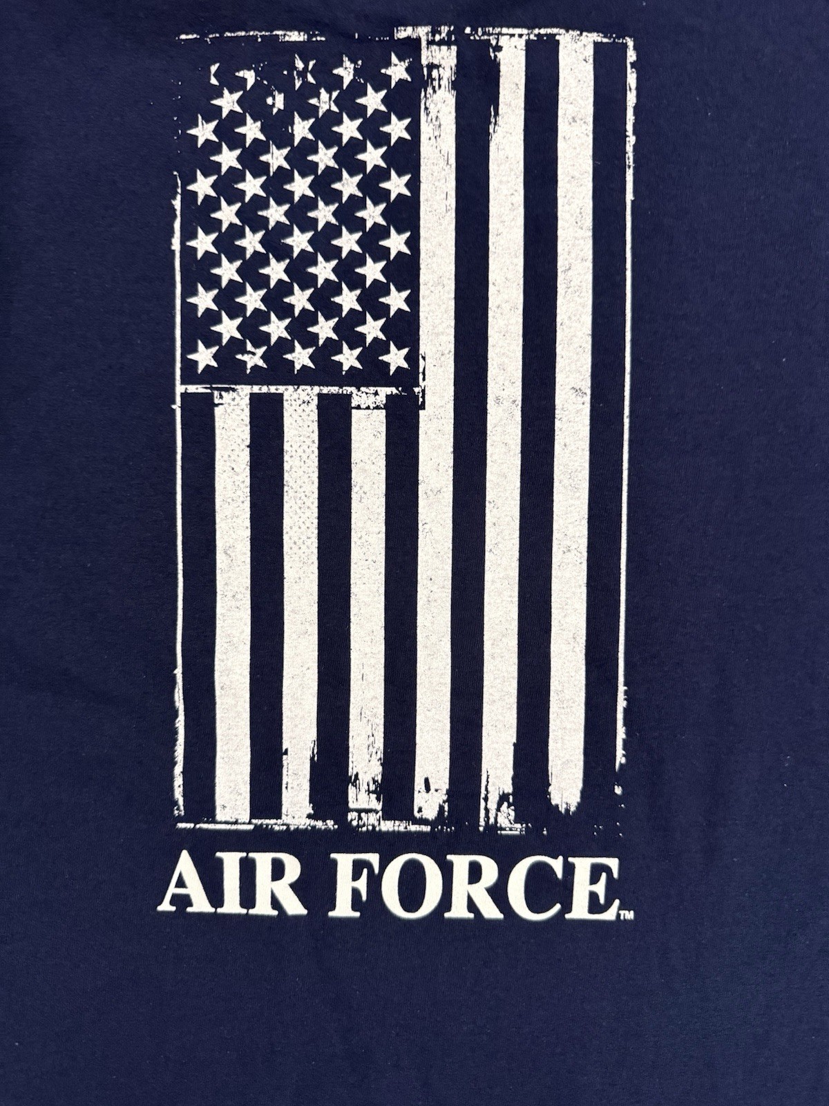 USAF US Air Force Navy Blue Double Sided T-Shirt – by MV Sport – Size XL – NWT