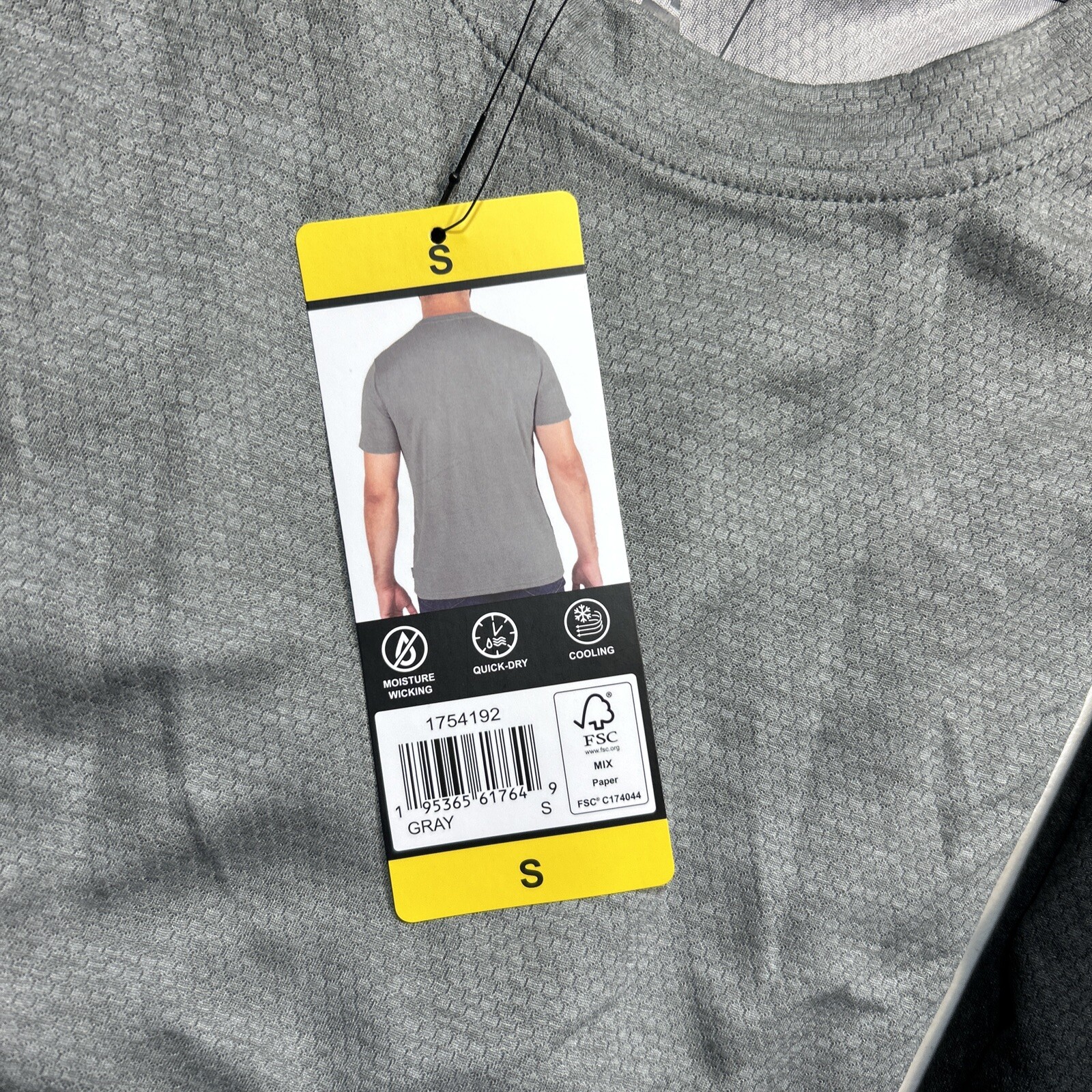 LOT OF 2 Gerry Men’s Light Weight Cool Knit Tees Gray | NWT Size S