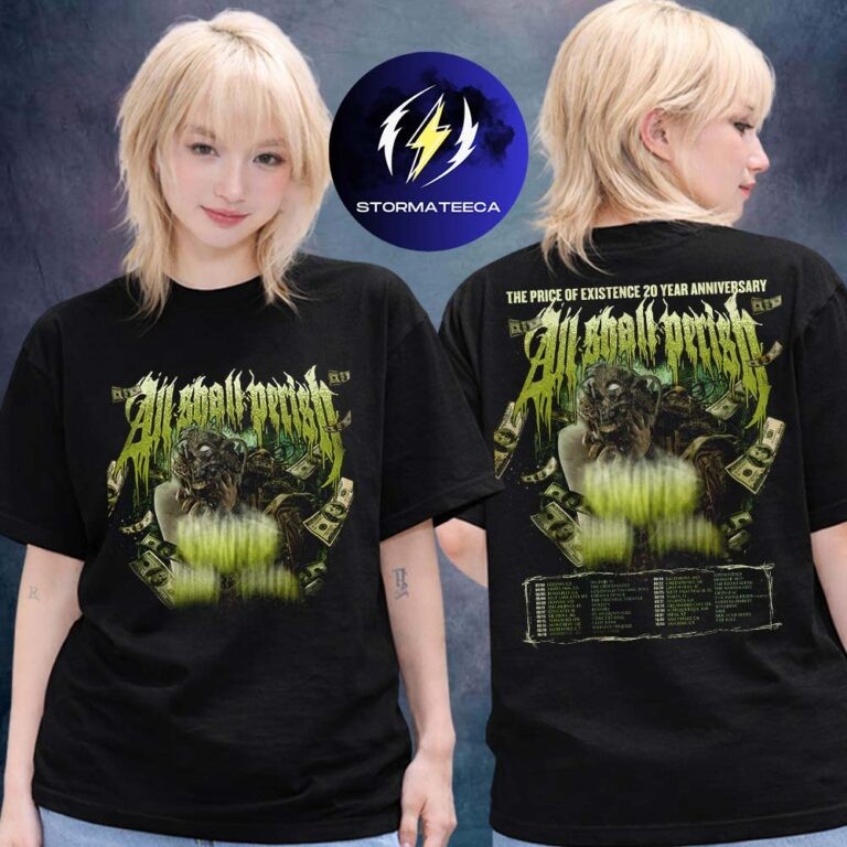 All Shall Perish The Price Of Existence 20 Year Anniversary US Tour 2026 Shirt