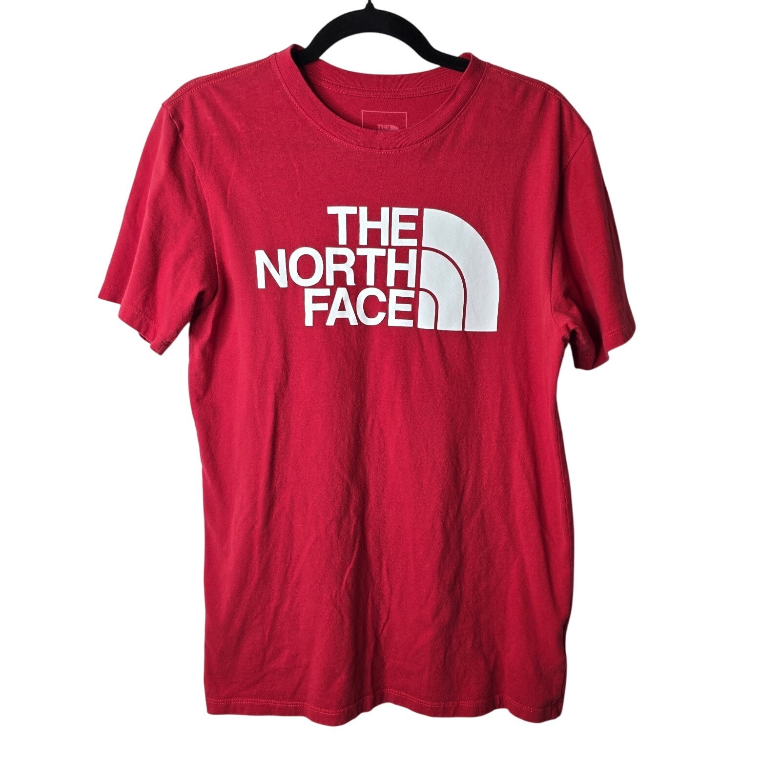 The North Face Mens Red Short Sleeve Logo Graphic T Shirt