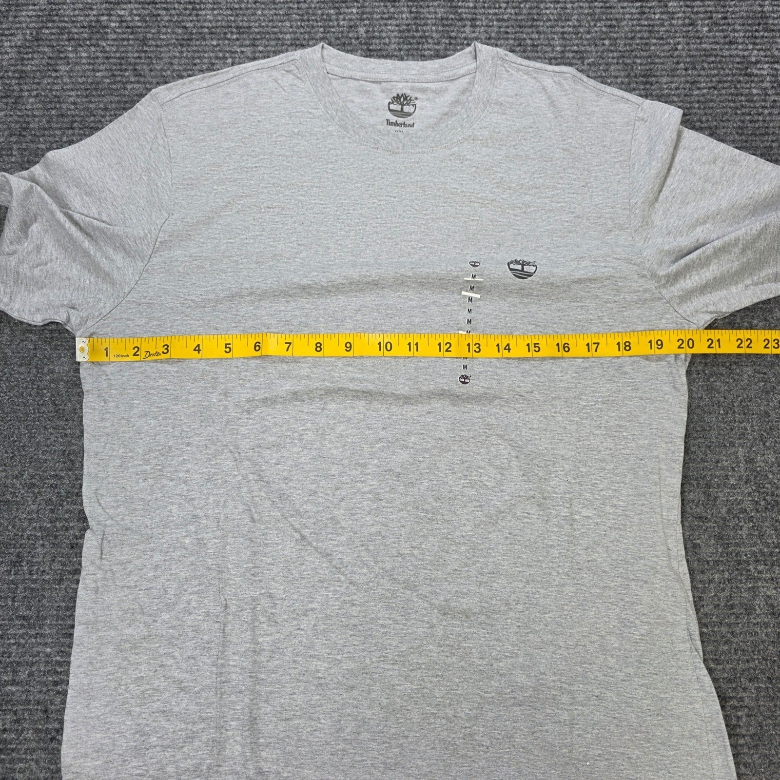 Timberland Rugged and Durable T-Shirt Men’s Size M Gray Back Graphic Casual NEW