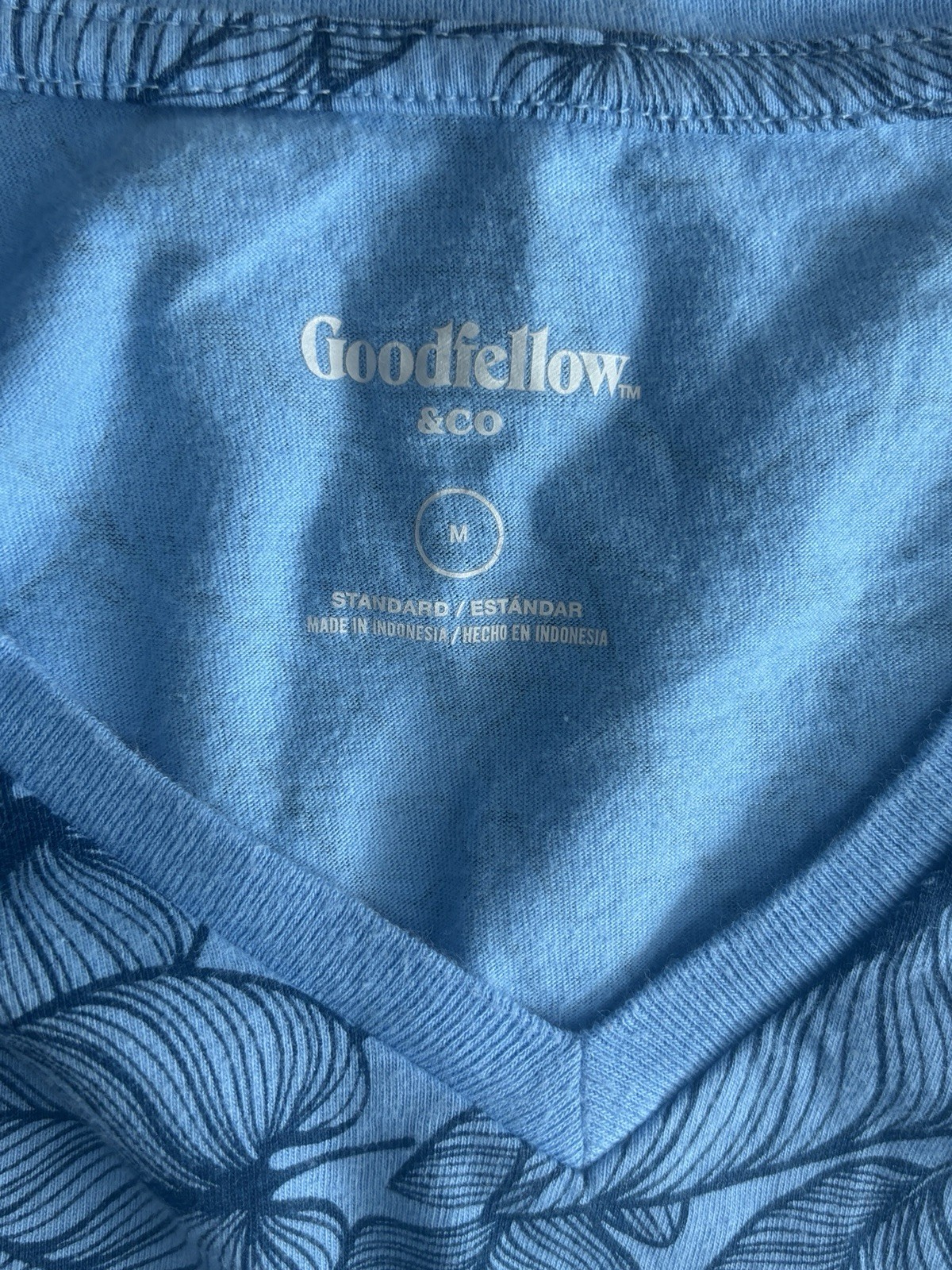 Goodfellow & Co Men’s M Floral Tropical Knit Crew Neck Short Sleeve Tee