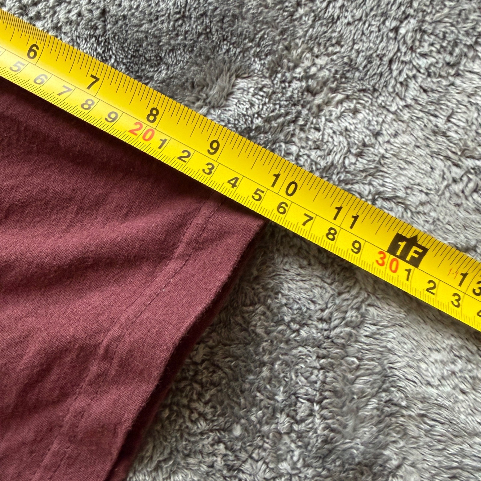 Carhartt K87 Mens Loose Fit Pocket T-Shirt Maroon Burgundy Cotton Size M