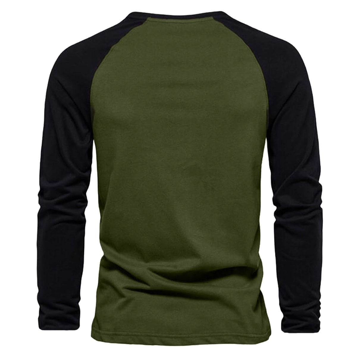 Mens Long Sleeve Raglan T-Shirt Baseball Team Teen Tee Fashion Crew Neck S-2X